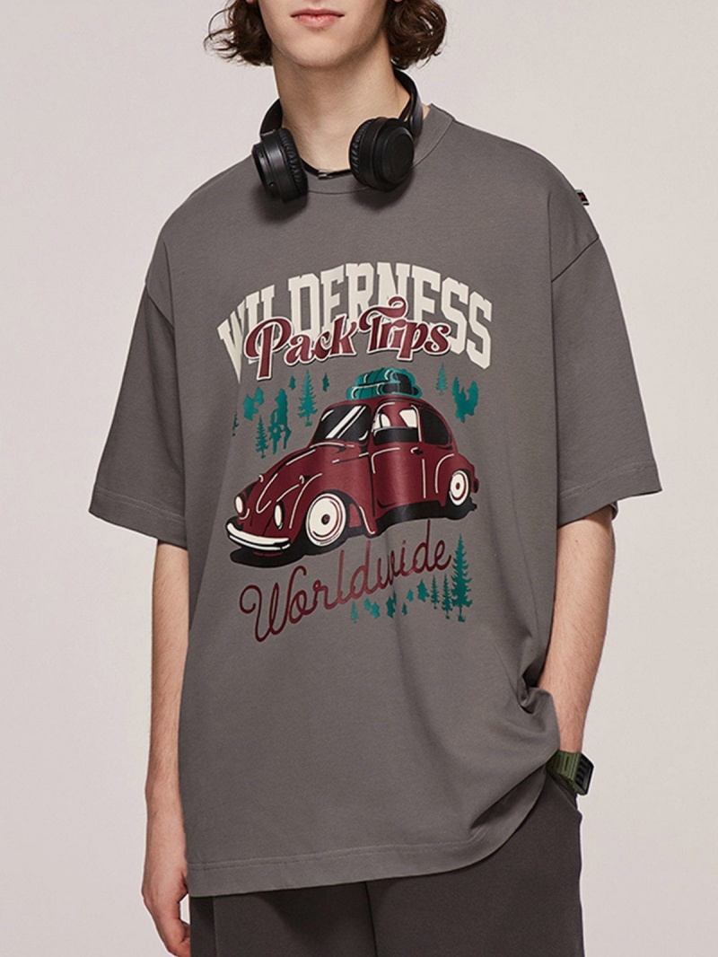 Blanche  T Shirts Aelfric Eden Car Print Tee - NJP-7709581